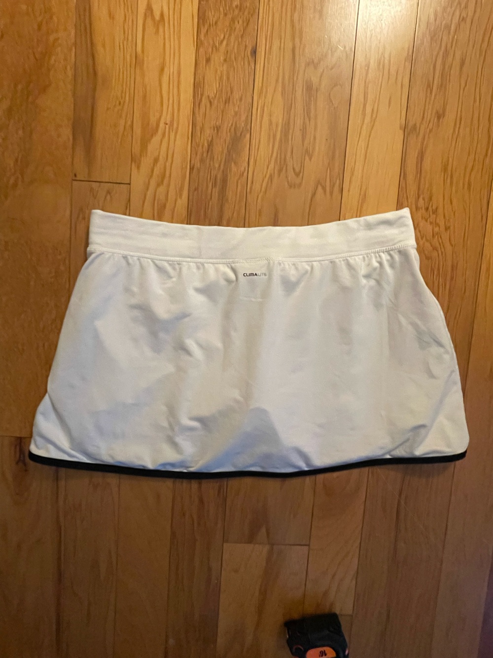 Adidas ClimaLite Tennis Pickleball Skort White Black Built-In Shorts - Picture 4 of 8